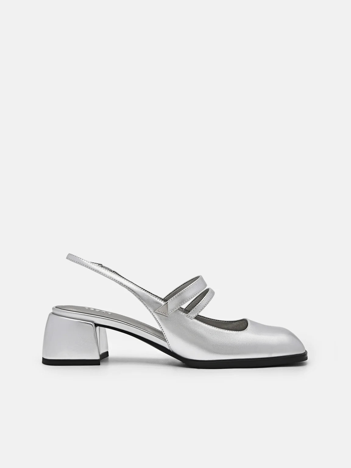 Tria Heel Pumps - Silver