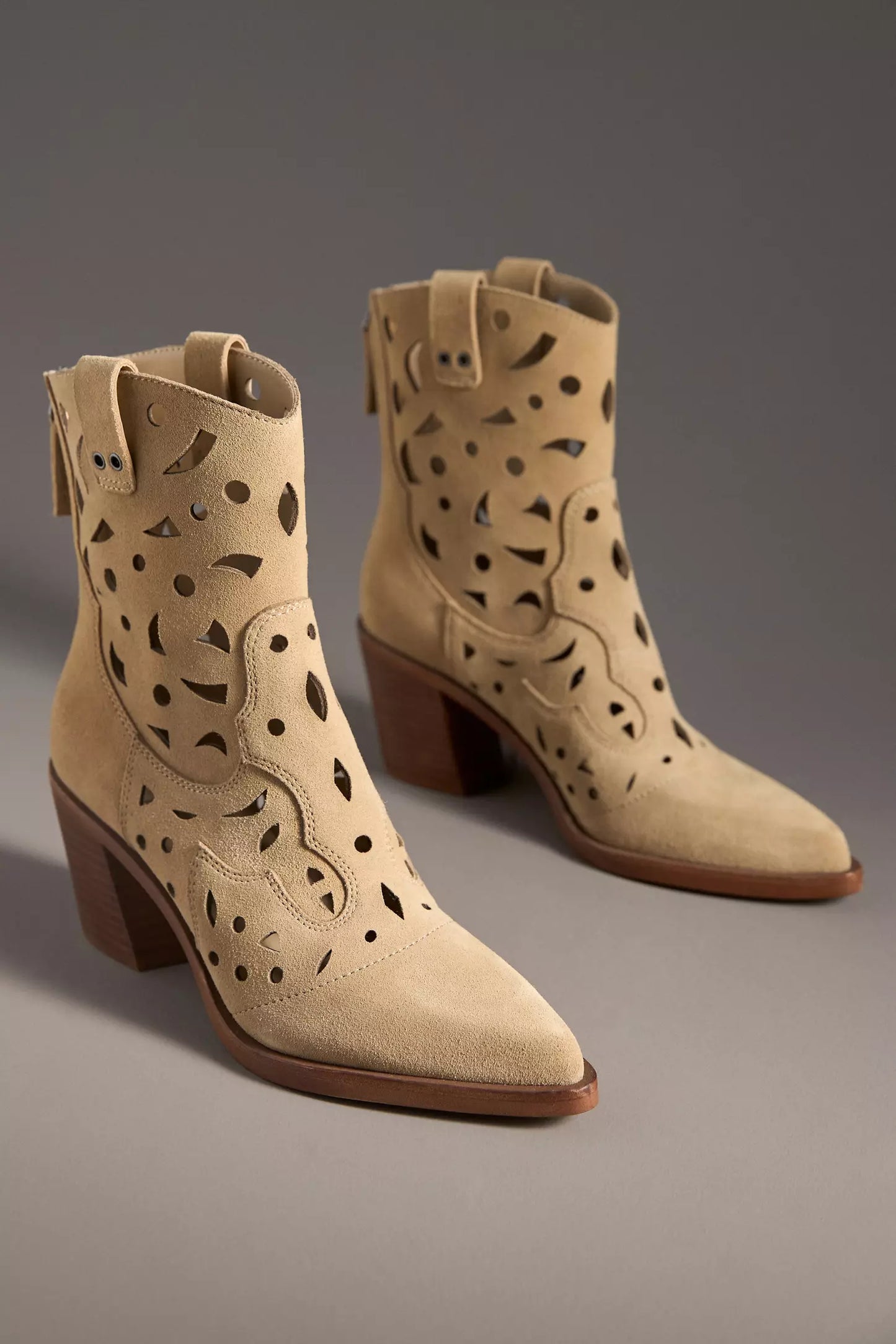 Cutout Western Ankle Boots