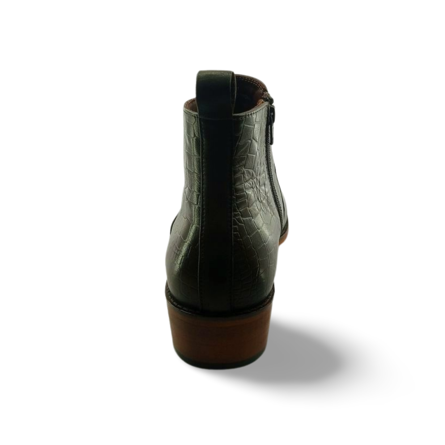 Side Zip Snake Leather Chelsy Boot Shoes | D.D.S.H.