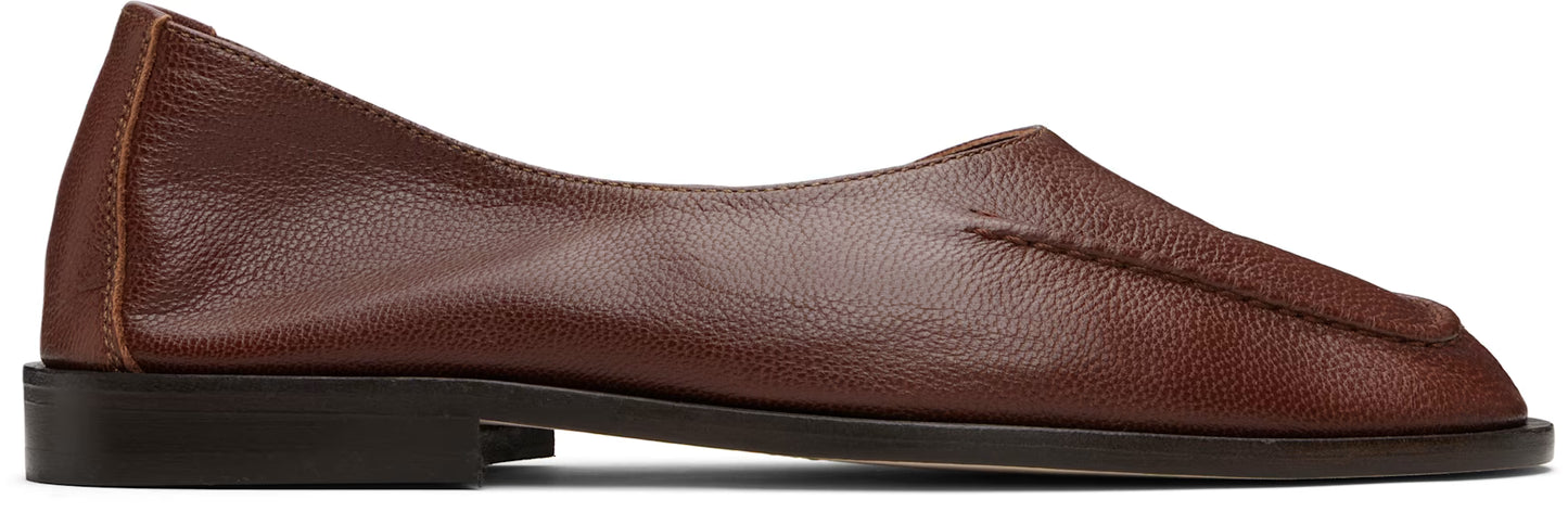 Brown Juliol Winter Supple Shiny Flats