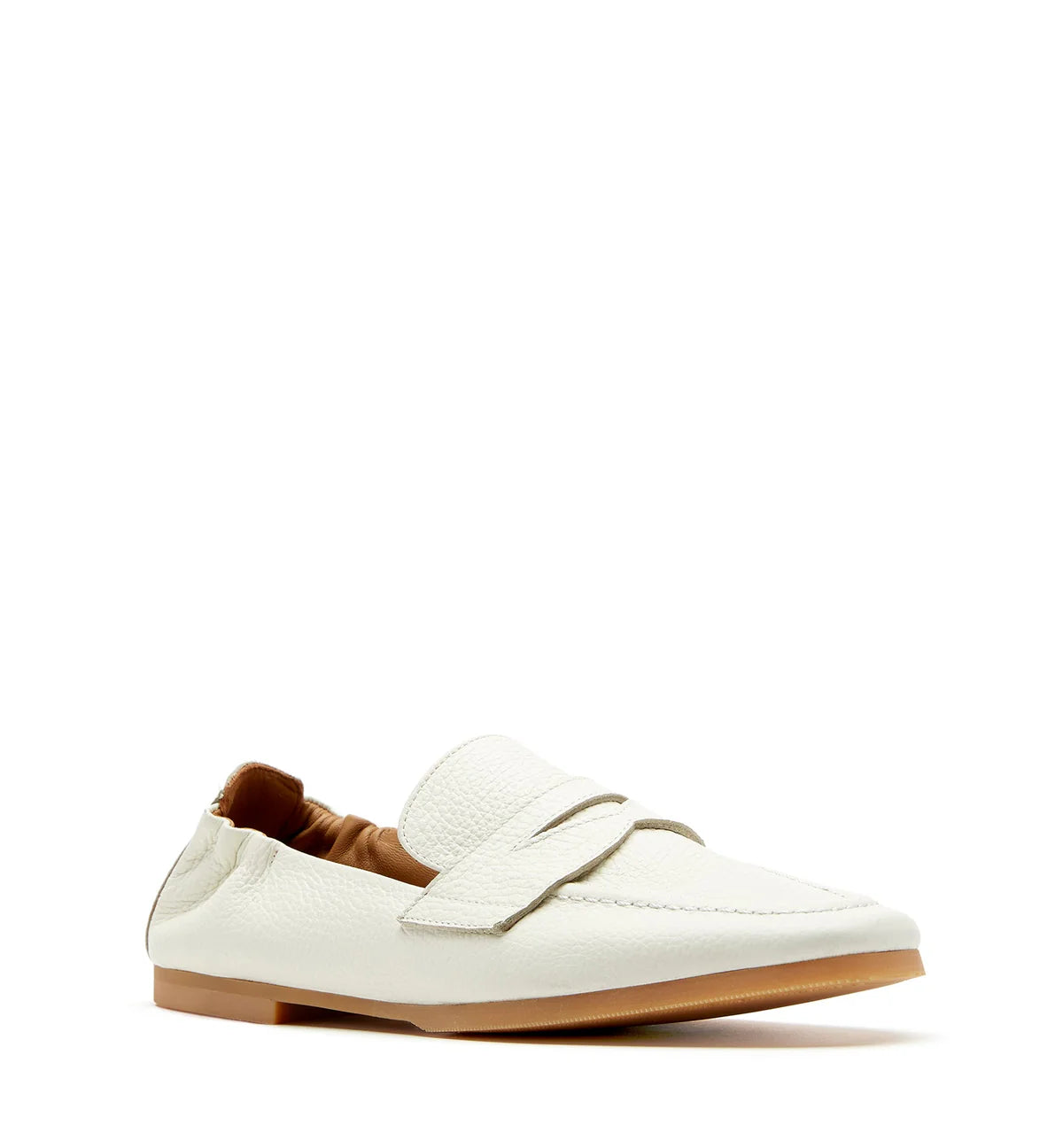KITSON PEBBLED CUT LEATHER LOAFER