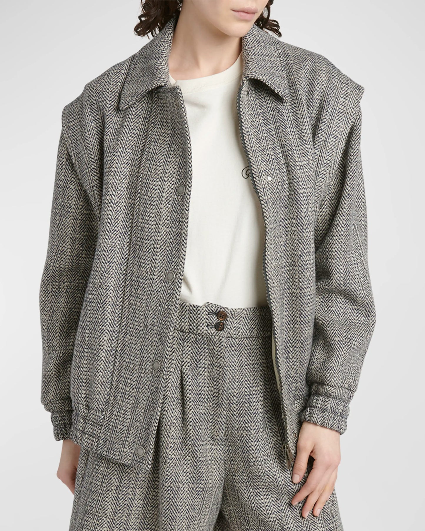 Journey Herringbone Bomber Jacket || Ownara