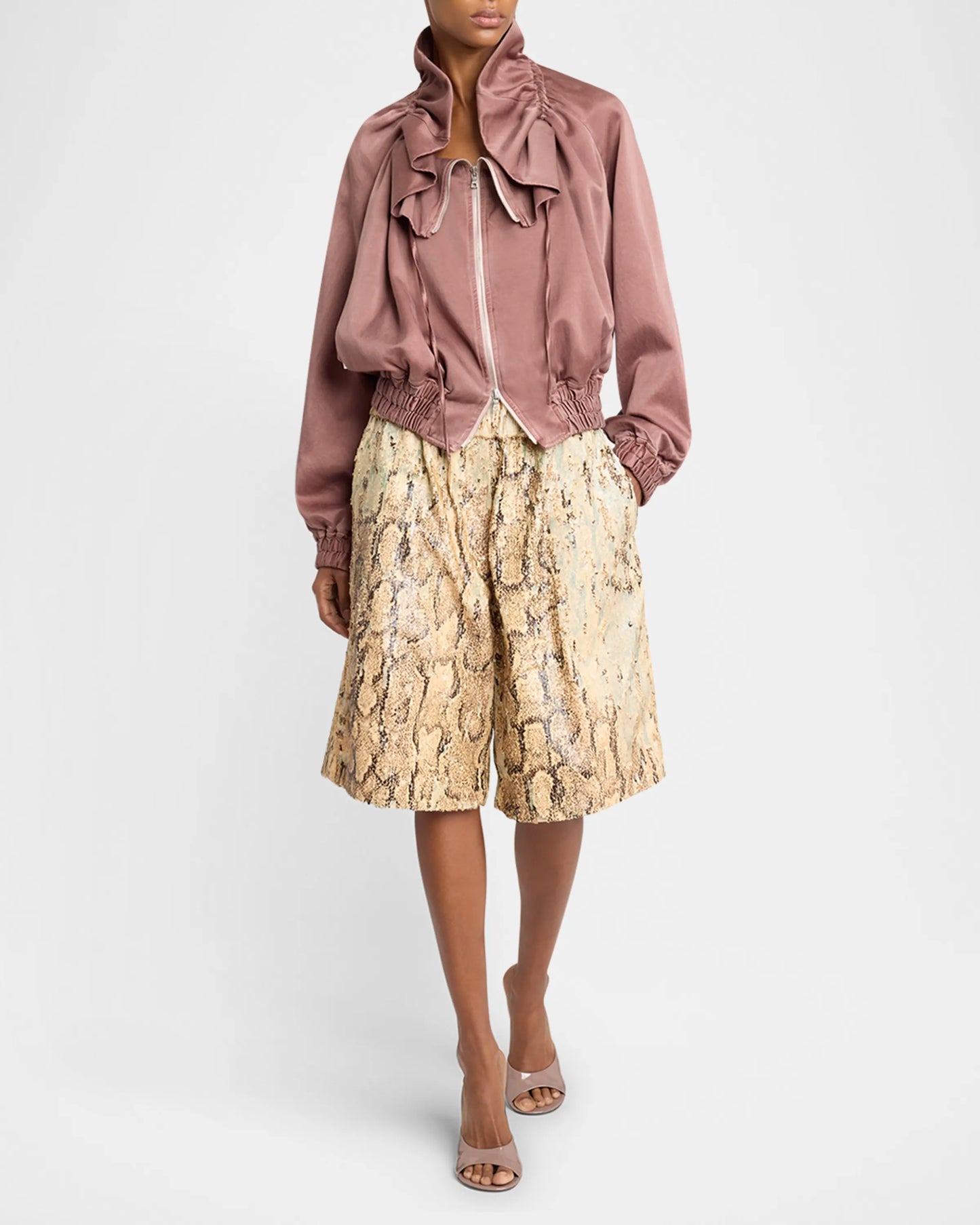 Voly Ruffle Zip Jacket || Ownara