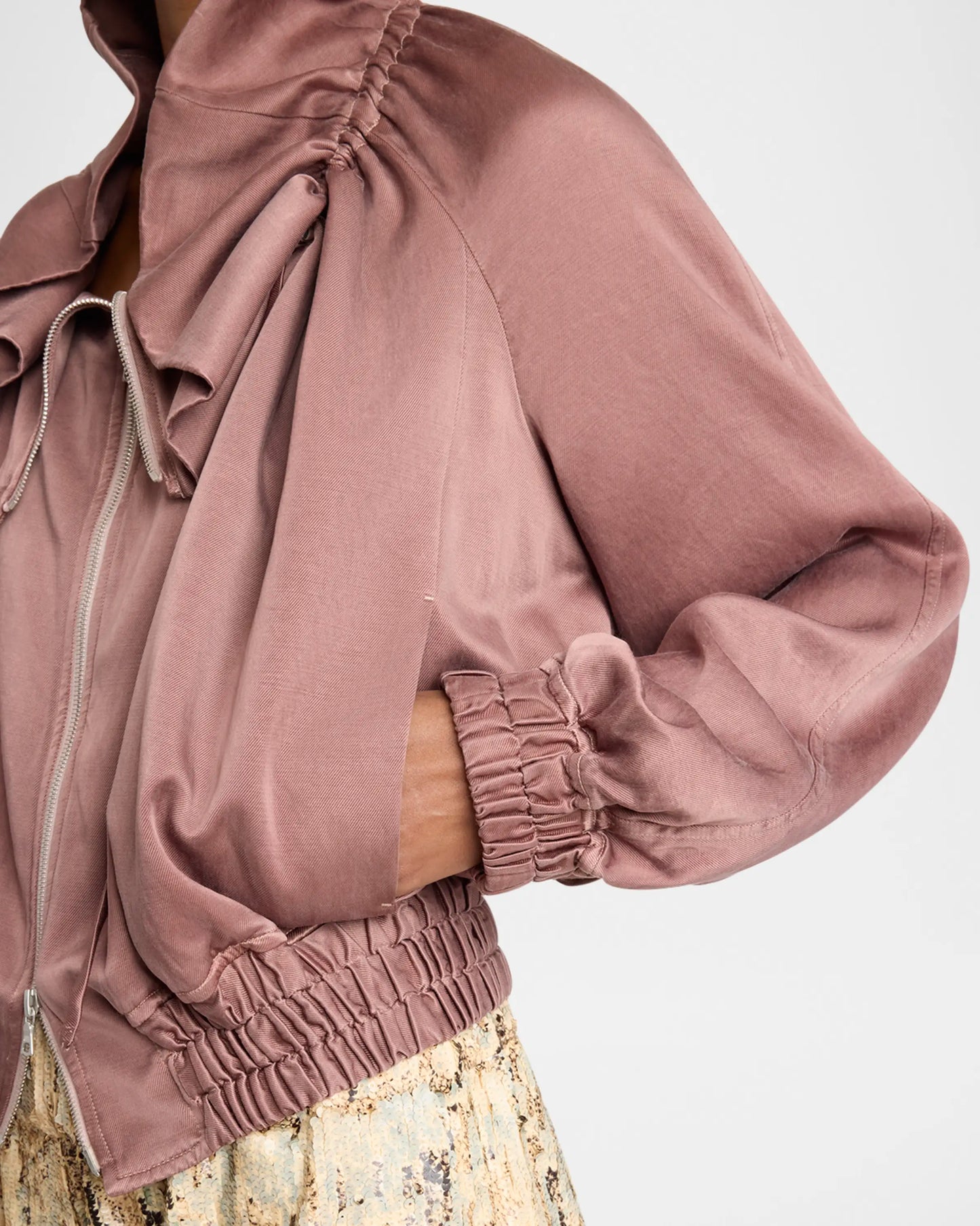 Voly Ruffle Zip Jacket || Ownara