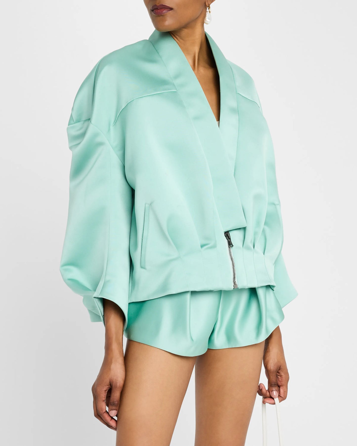 Sculpted Back Bomber Jacket || Ownara
