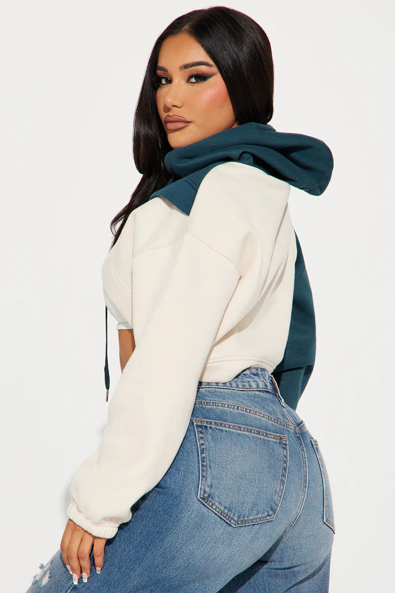 Cool Babe Cropped Lounge Hoodie