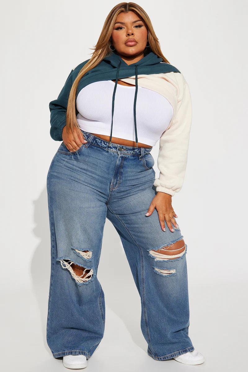 Cool Babe Cropped Lounge Hoodie