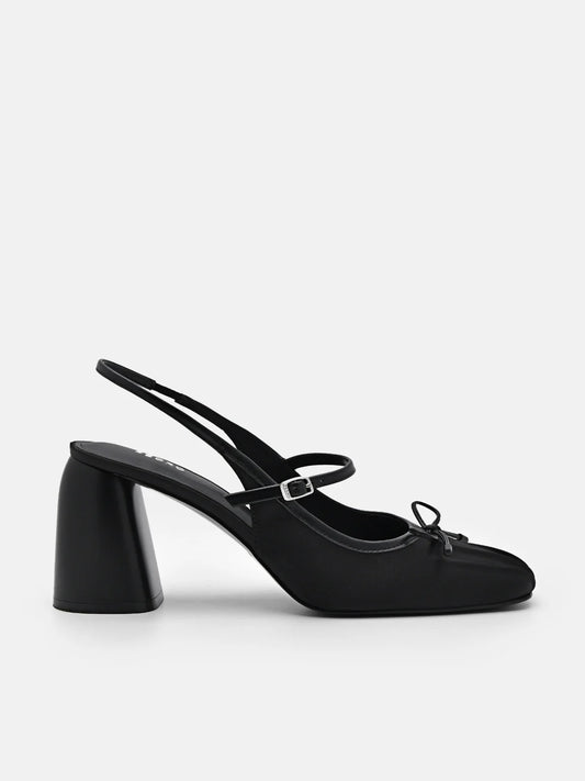 Linea Slingback Pumps - Black