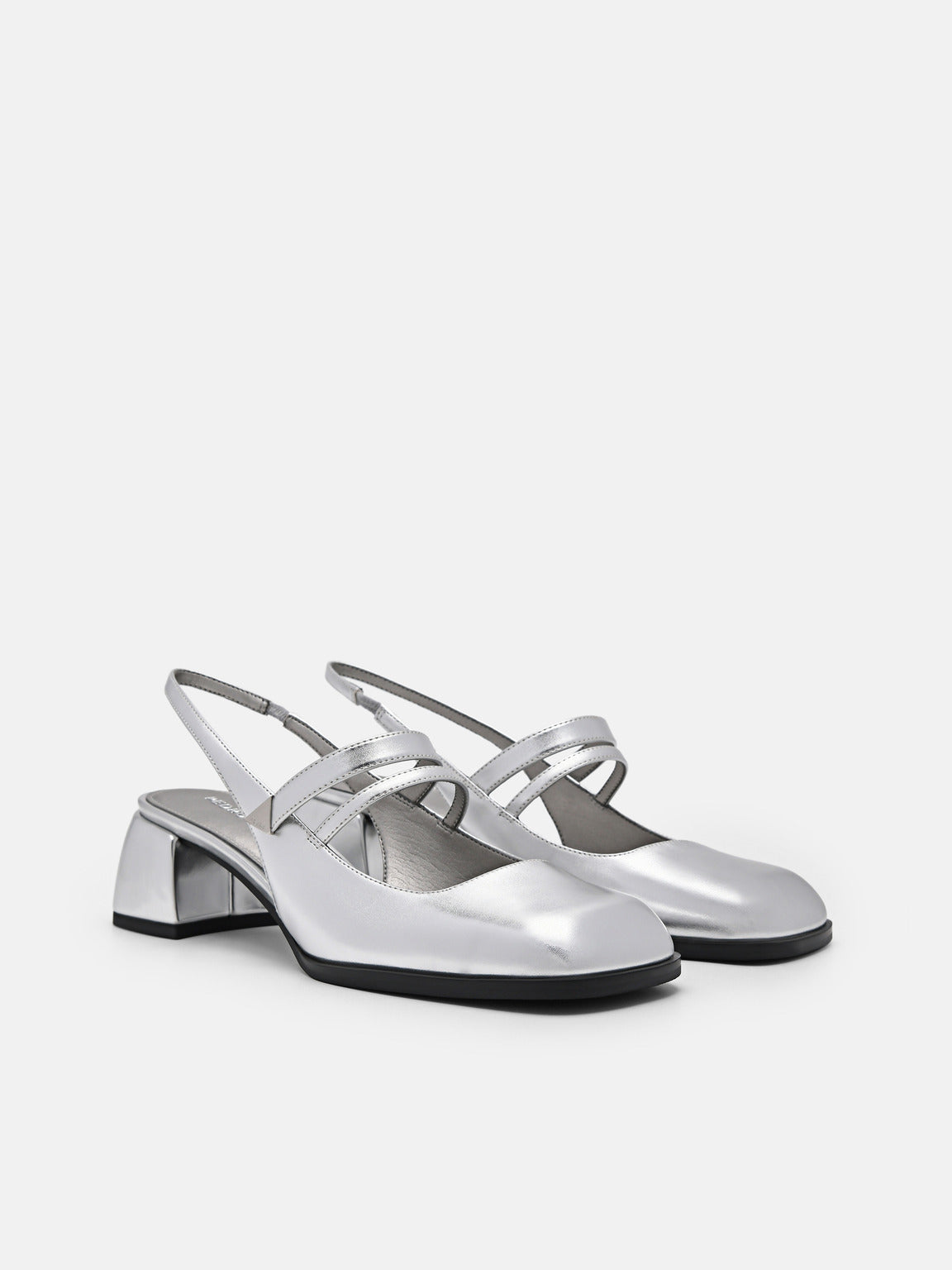 Tria Heel Pumps - Silver