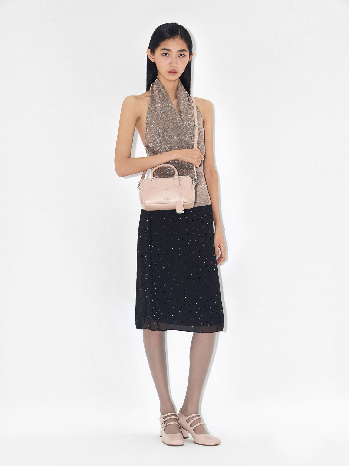 Nude-Milena Heel Pumps