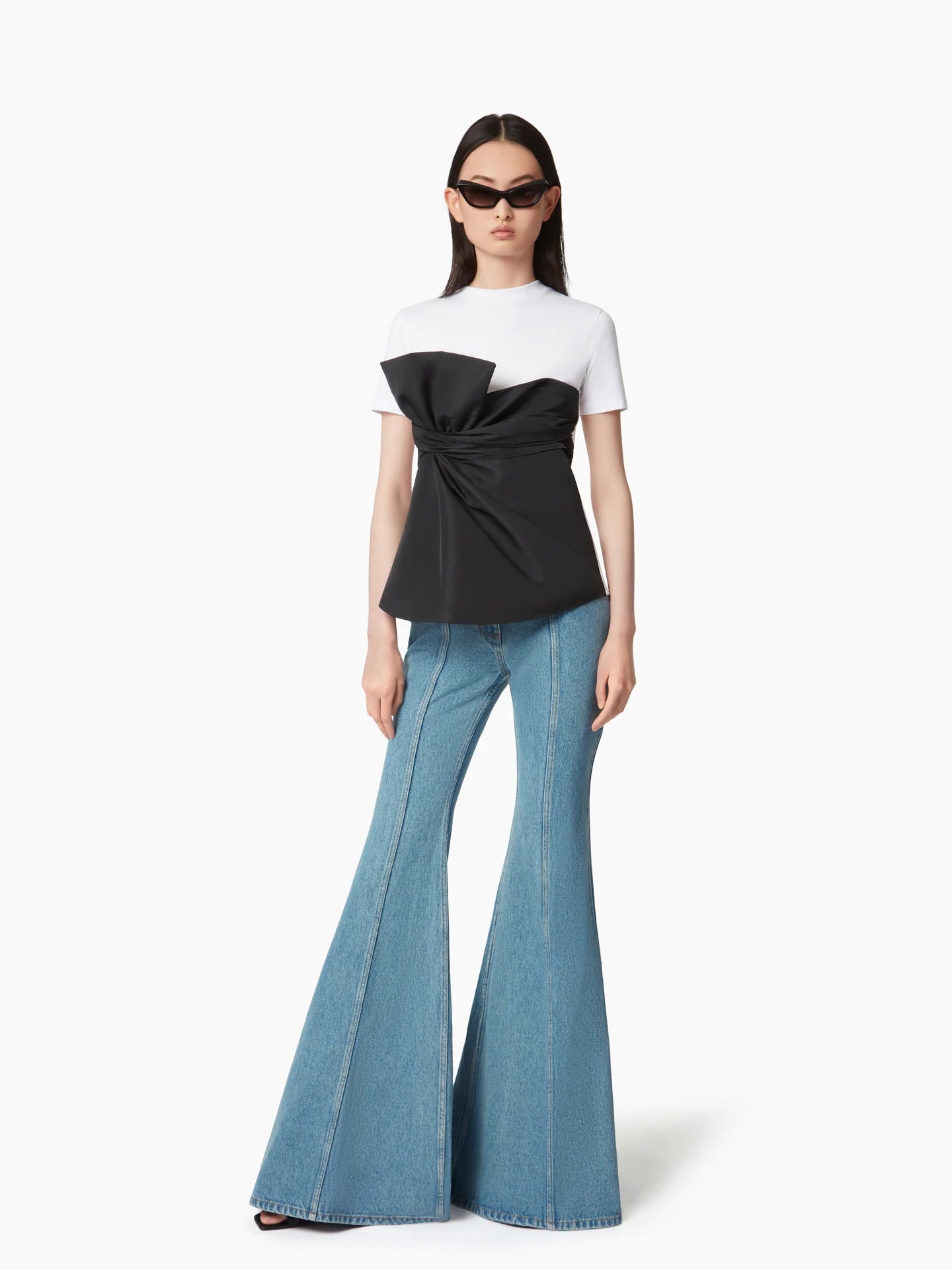 Wrap-Around Bow Tee Top || Ownara