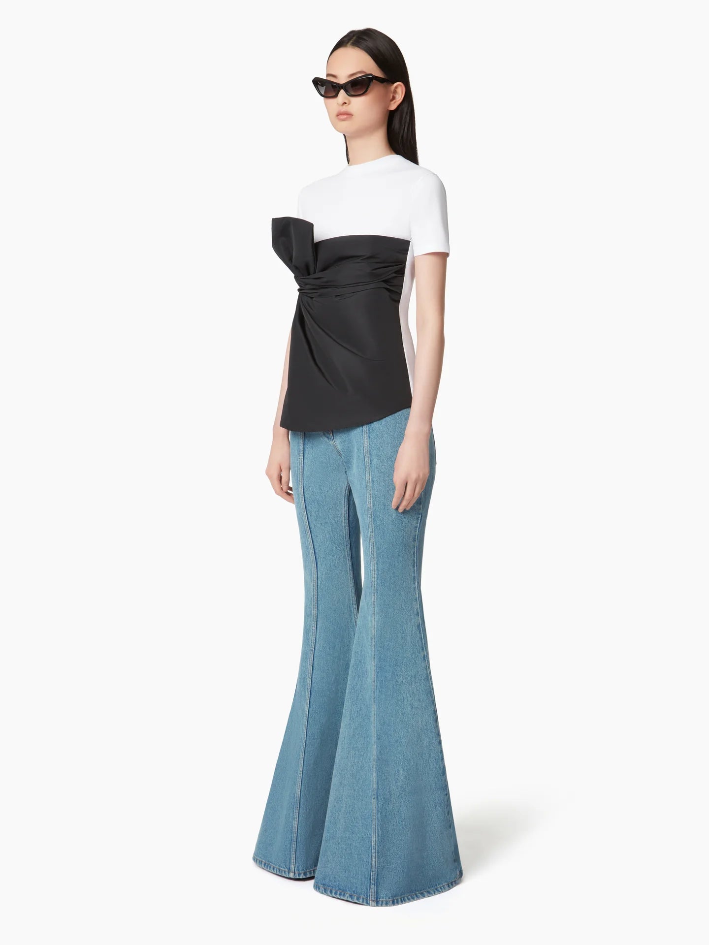 Wrap-Around Bow Tee Top || Ownara
