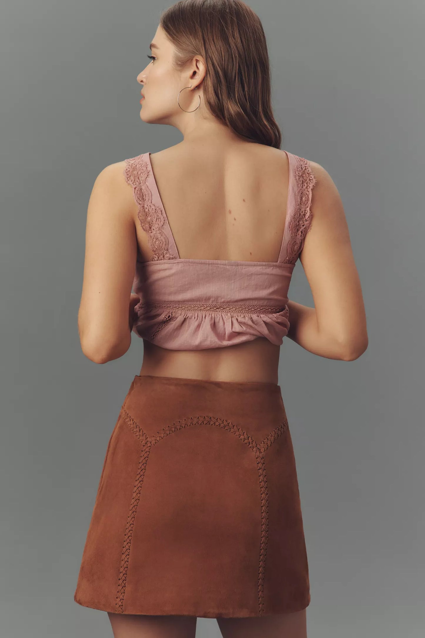 Suede Mini Skirt