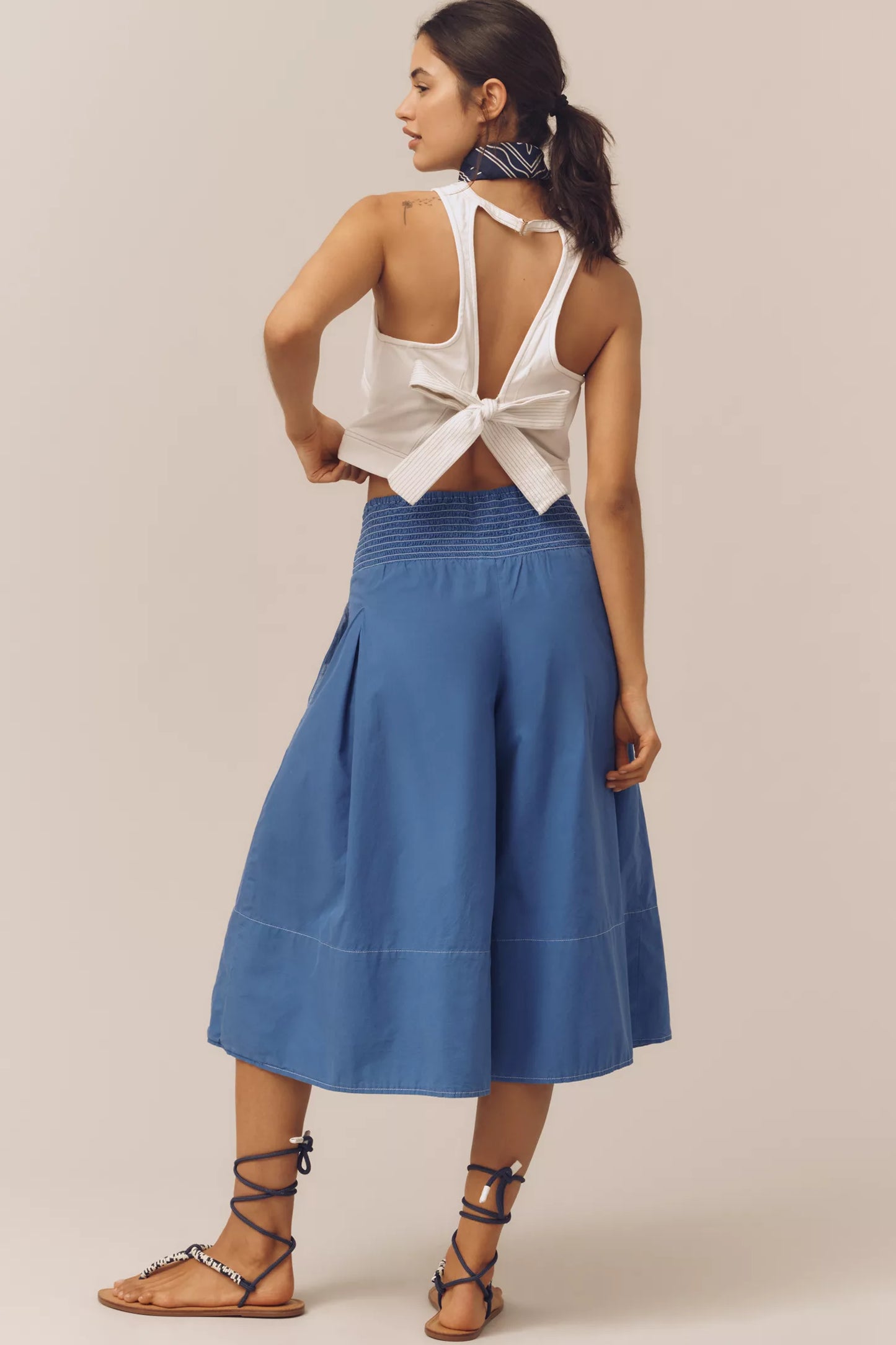 Pleated Skirty Culotte Pants