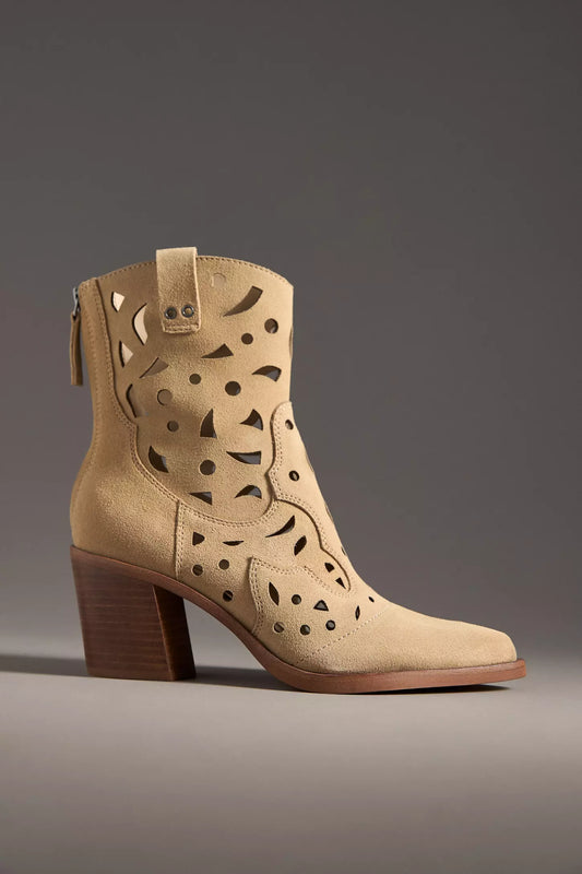 Cutout Western Ankle Boots