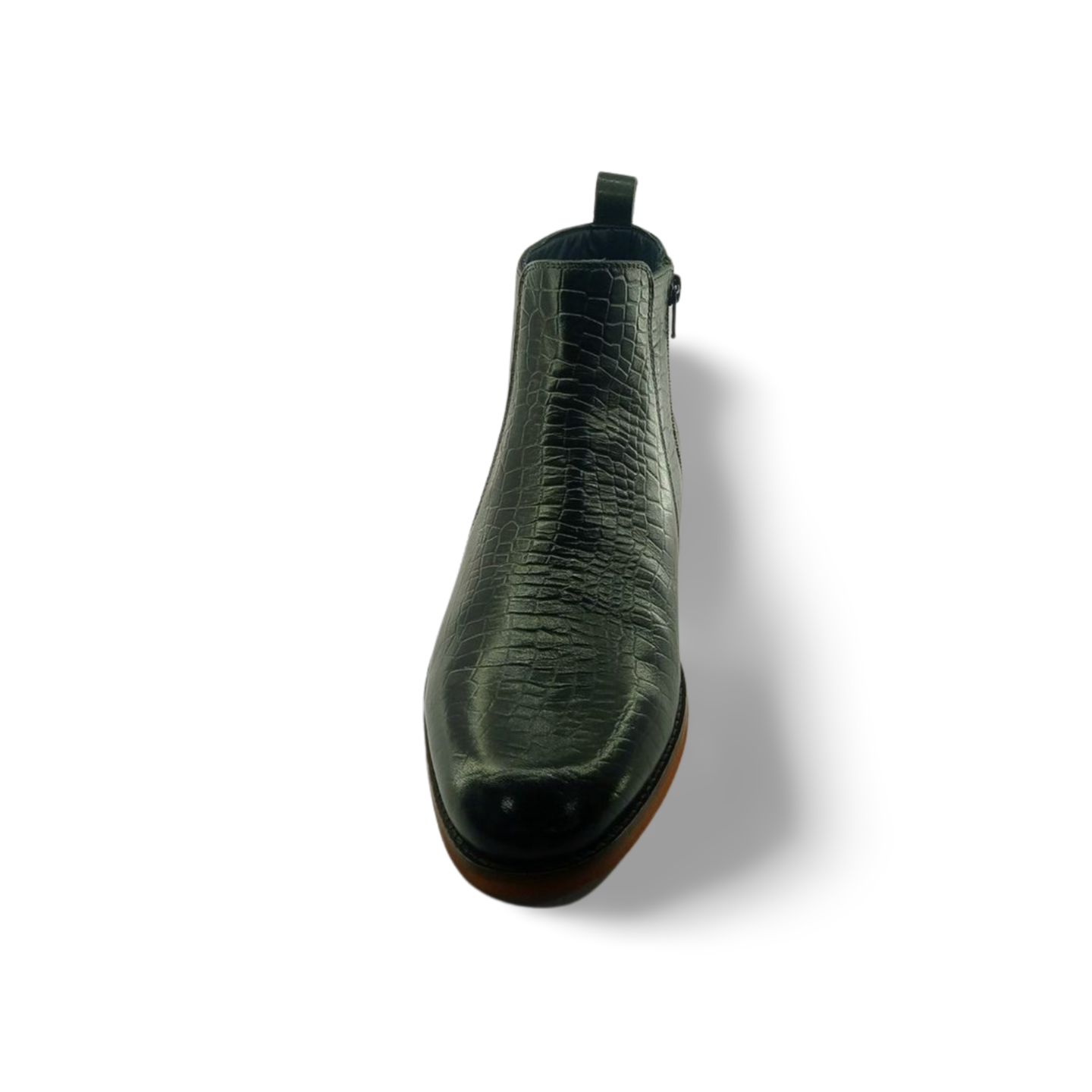 Side Zip Snake Leather Chelsy Boot Shoes | D.D.S.H.