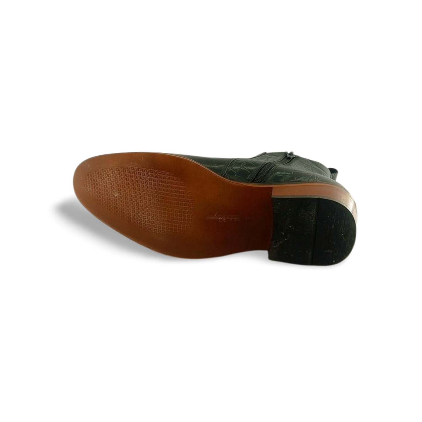 Side Zip Snake Leather Chelsy Boot Shoes | D.D.S.H.