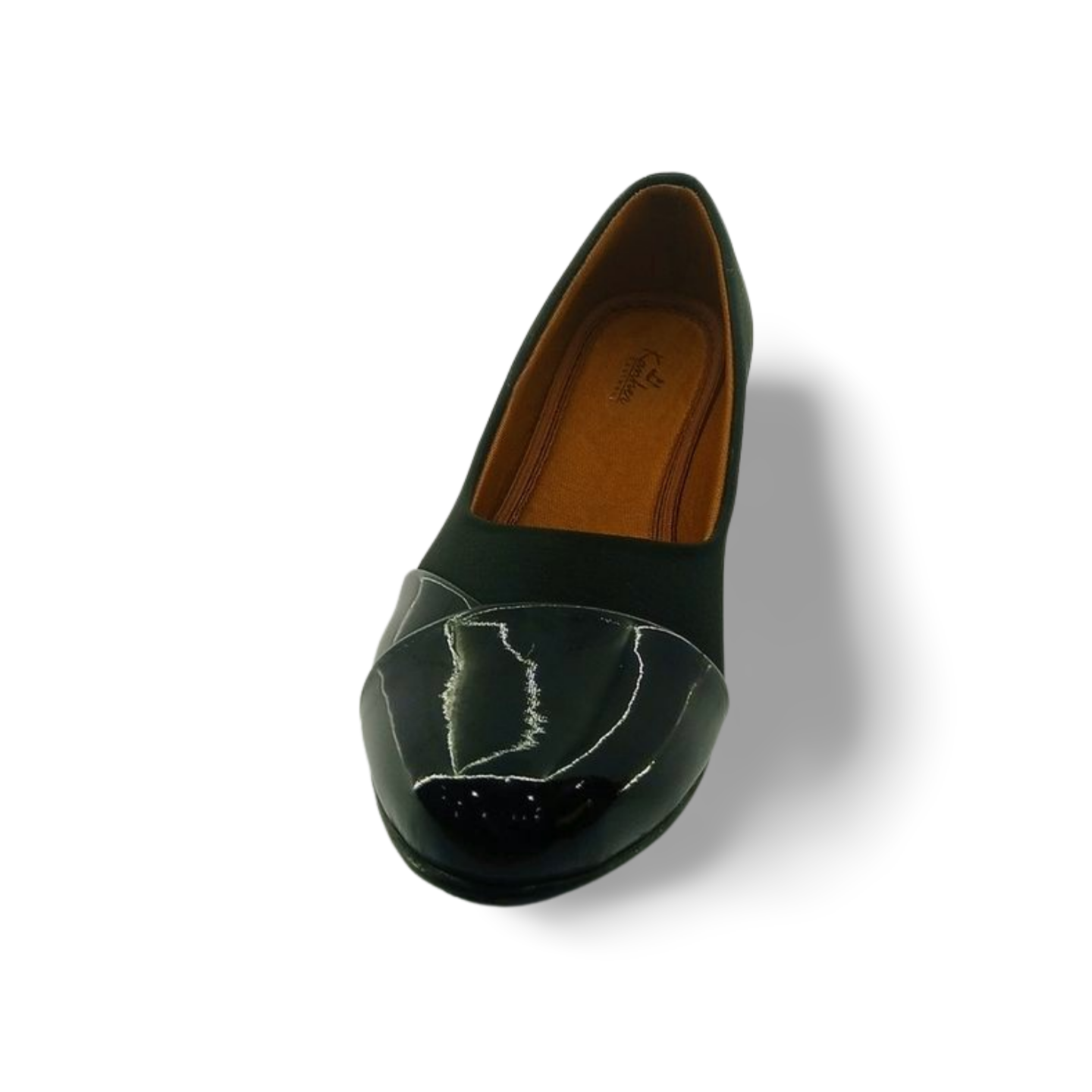 Brown Patent Leather with fabric Combi Bellies Shoes | D.D.S.H.
