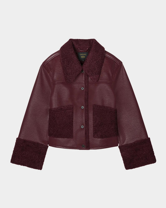 Dria Faux Leather Jacket || Ownara
