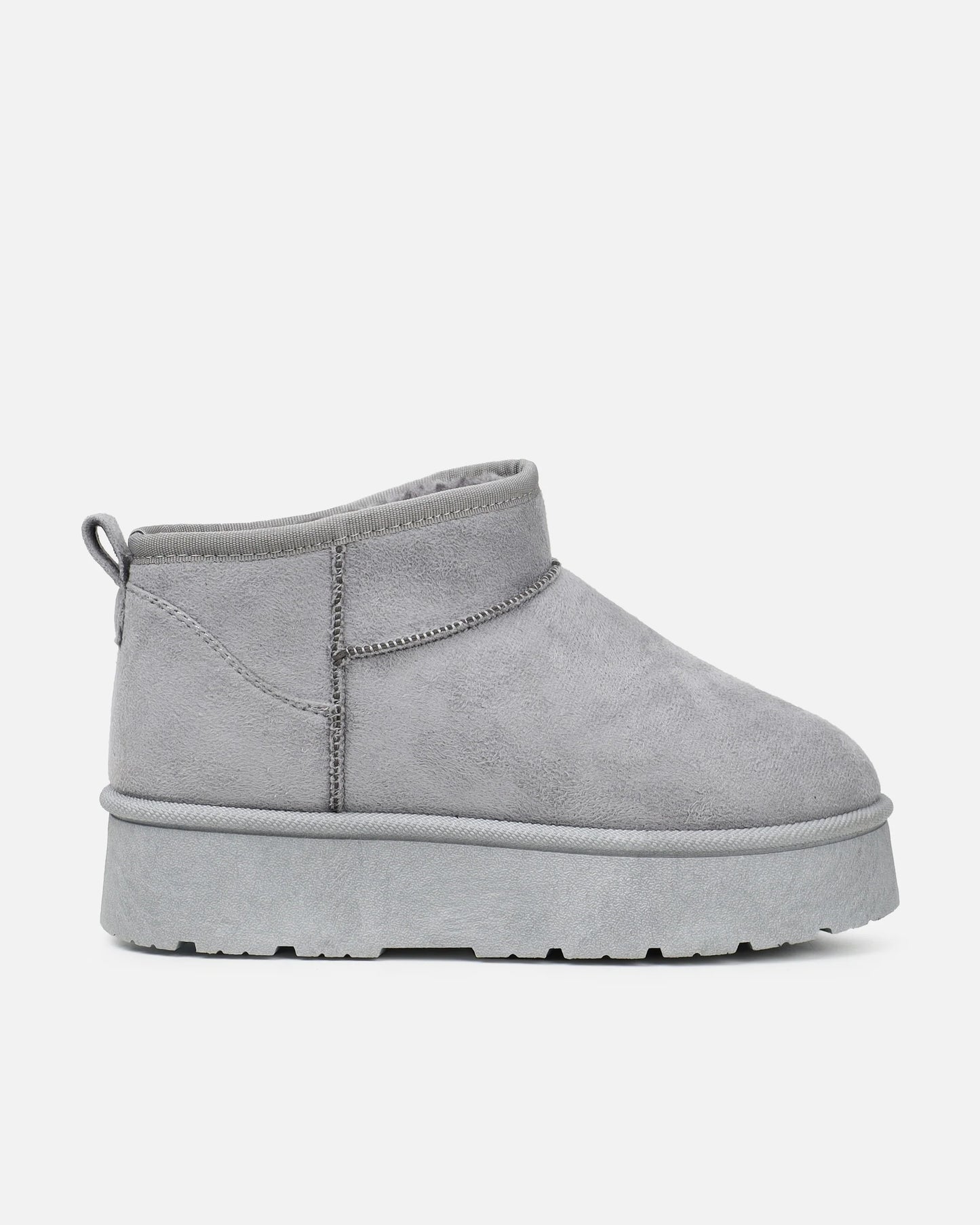 Grey COMFO Suede Flatform Boots