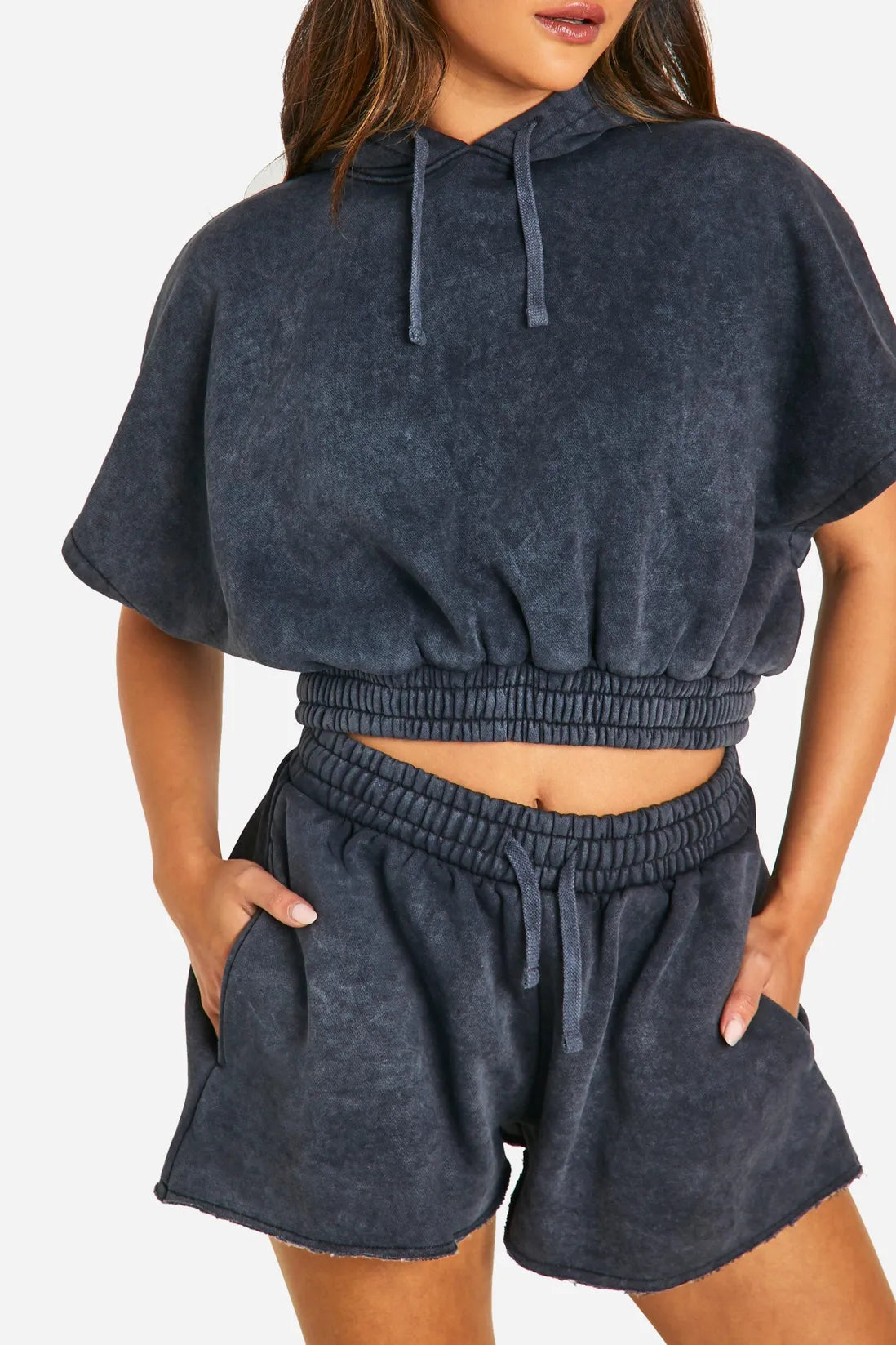 Denim Bottom for Sleeveless Hoodie