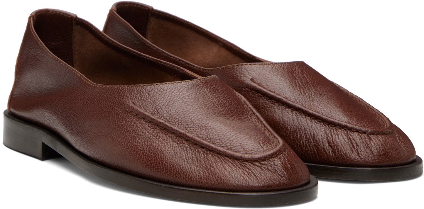 Brown Juliol Winter Supple Shiny Flats