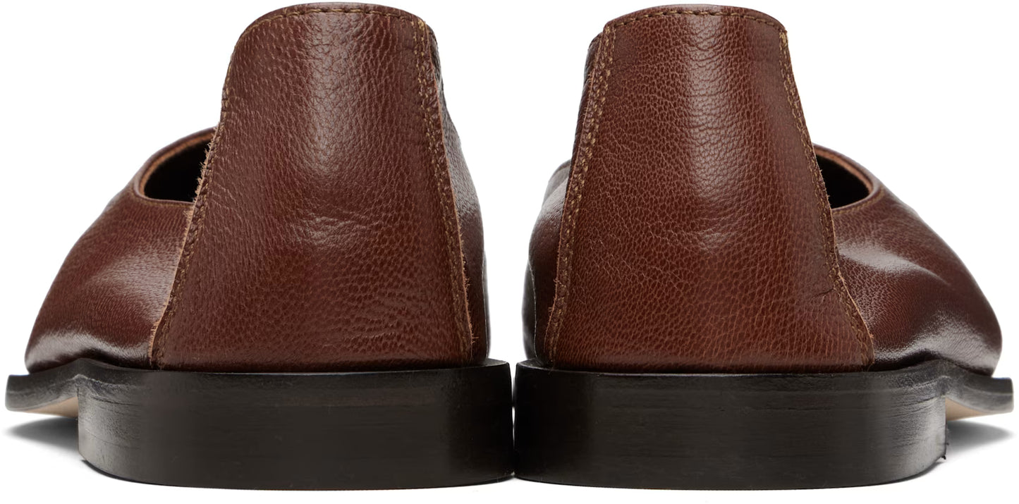 Brown Juliol Winter Supple Shiny Flats