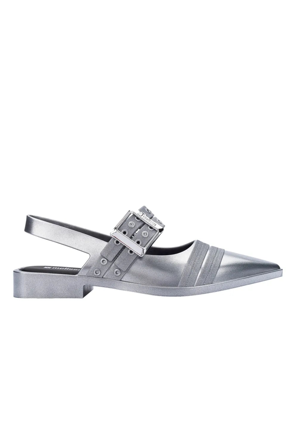 Ladylike Buckle Closure Jelly Shoes