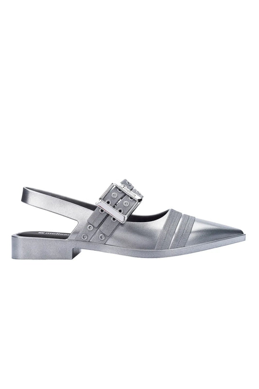 Ladylike Buckle Closure Jelly Shoes