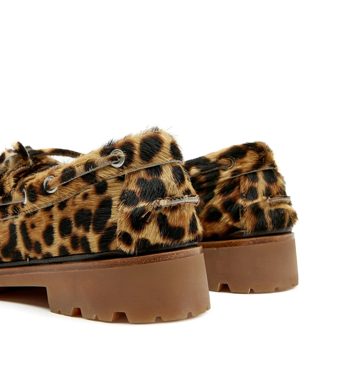 MAJESTIC LEOPARD-PRINT BOAT SHOE