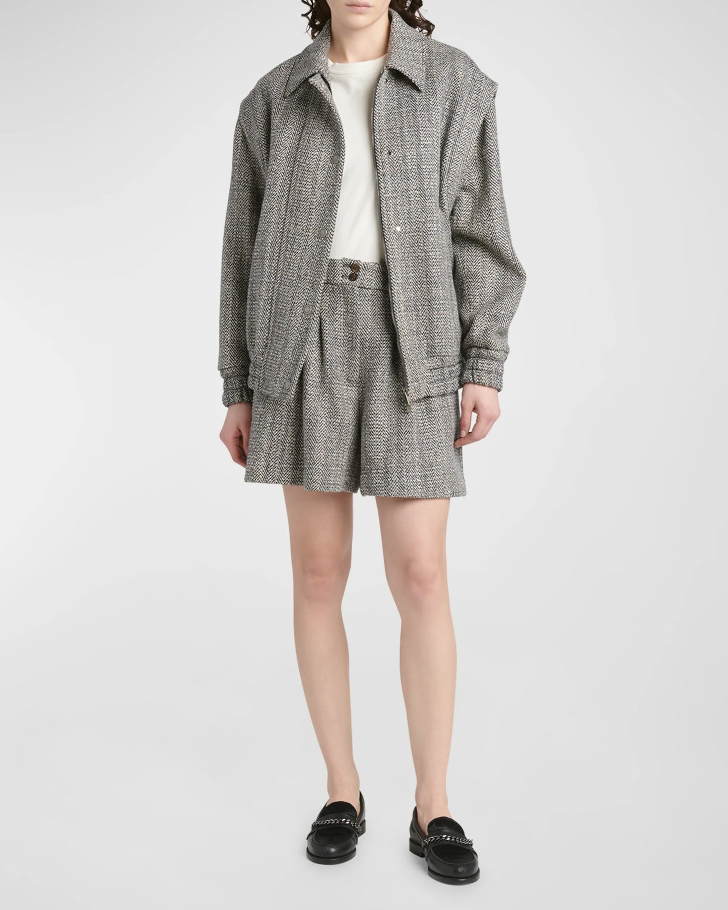 Journey Herringbone Bomber Jacket || Ownara