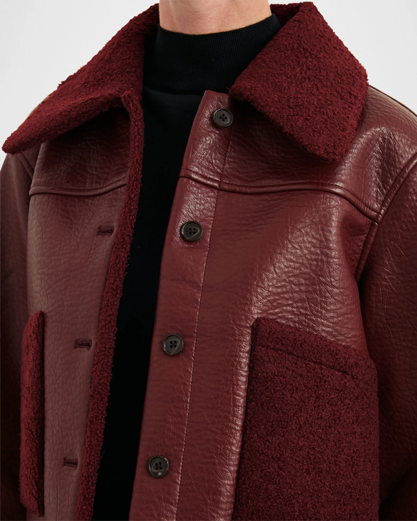 Dria Faux Leather Jacket || Ownara