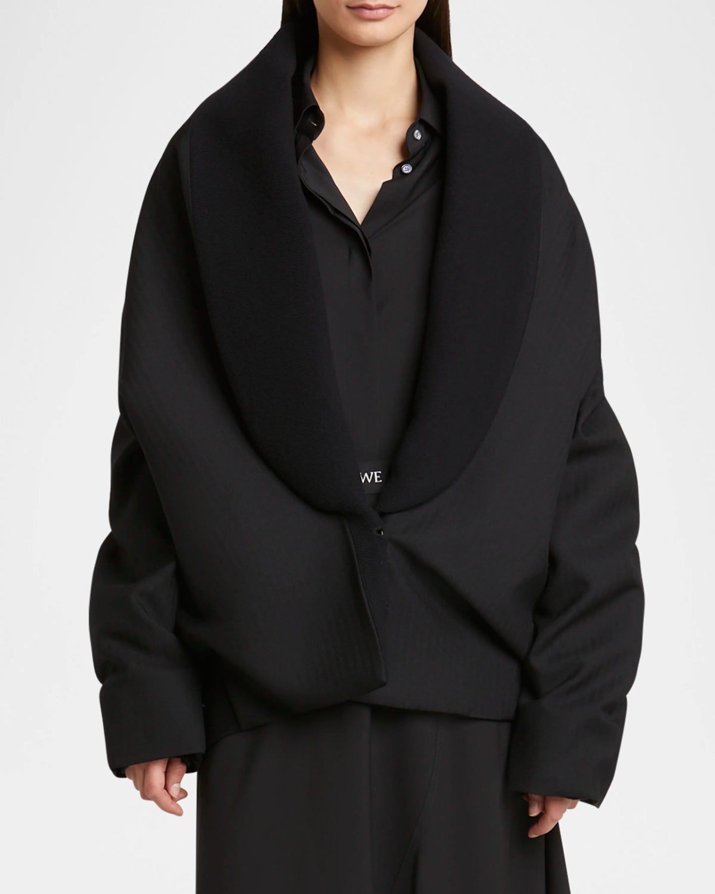 Layered Bomber Jacket with Logo Detail || Ownara