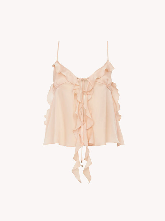 Camisole top in silk || Ownara